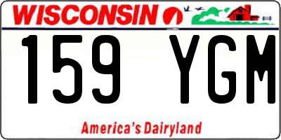 WI license plate 159YGM