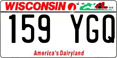 WI license plate 159YGQ