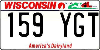 WI license plate 159YGT