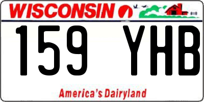 WI license plate 159YHB