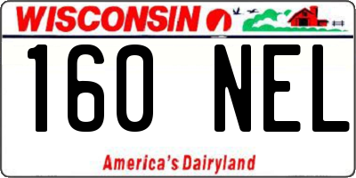 WI license plate 160NEL