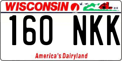 WI license plate 160NKK