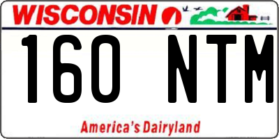 WI license plate 160NTM