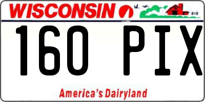 WI license plate 160PIX