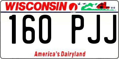 WI license plate 160PJJ