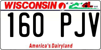 WI license plate 160PJV