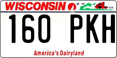WI license plate 160PKH