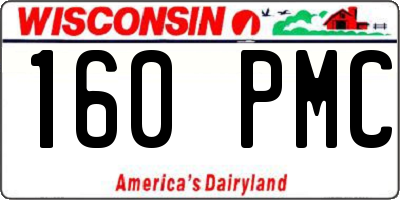 WI license plate 160PMC