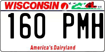 WI license plate 160PMH