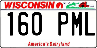 WI license plate 160PML