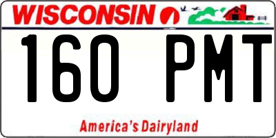 WI license plate 160PMT