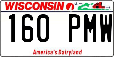 WI license plate 160PMW