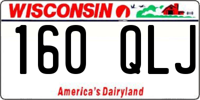 WI license plate 160QLJ