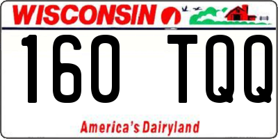 WI license plate 160TQQ