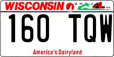 WI license plate 160TQW