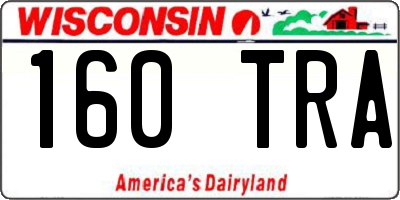 WI license plate 160TRA