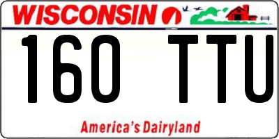 WI license plate 160TTU