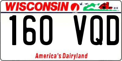 WI license plate 160VQD