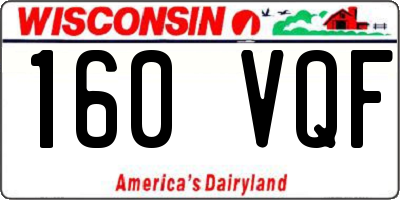 WI license plate 160VQF