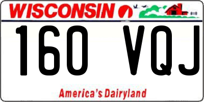 WI license plate 160VQJ