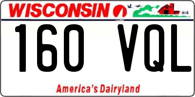 WI license plate 160VQL
