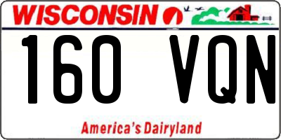 WI license plate 160VQN