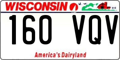 WI license plate 160VQV