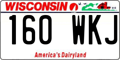 WI license plate 160WKJ