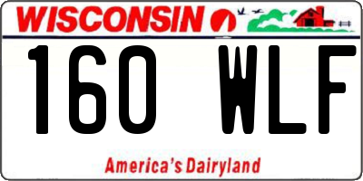WI license plate 160WLF