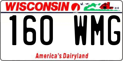 WI license plate 160WMG