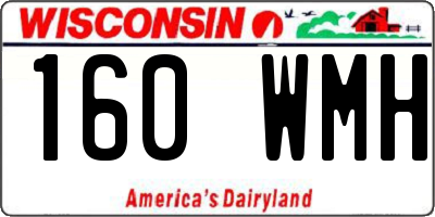 WI license plate 160WMH