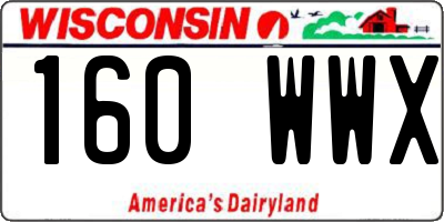 WI license plate 160WWX