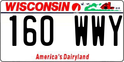 WI license plate 160WWY
