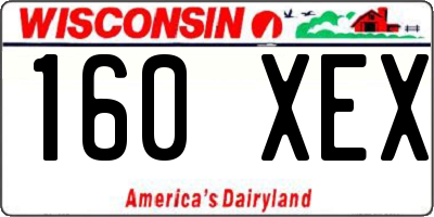 WI license plate 160XEX