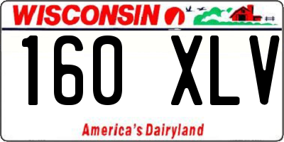 WI license plate 160XLV