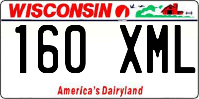 WI license plate 160XML