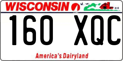 WI license plate 160XQC
