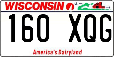 WI license plate 160XQG