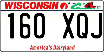 WI license plate 160XQJ