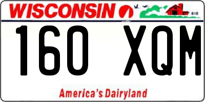 WI license plate 160XQM