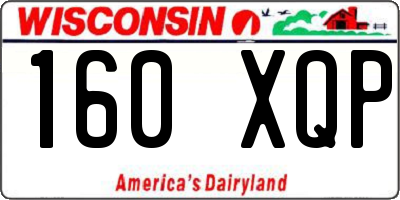 WI license plate 160XQP
