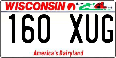 WI license plate 160XUG