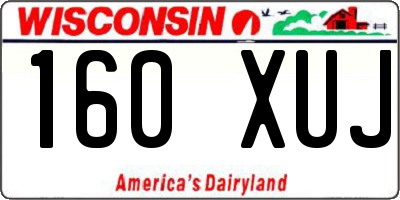 WI license plate 160XUJ
