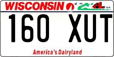 WI license plate 160XUT