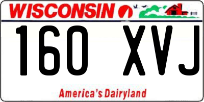 WI license plate 160XVJ
