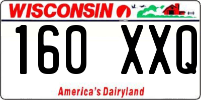 WI license plate 160XXQ
