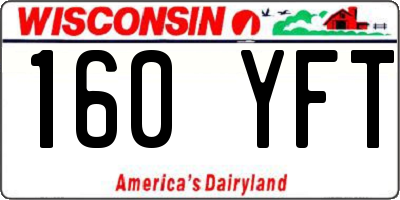 WI license plate 160YFT