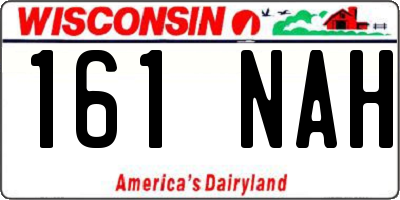 WI license plate 161NAH