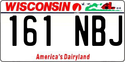 WI license plate 161NBJ