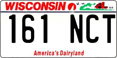 WI license plate 161NCT